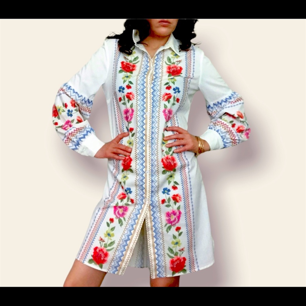 Summer balloon sleeve cami dress